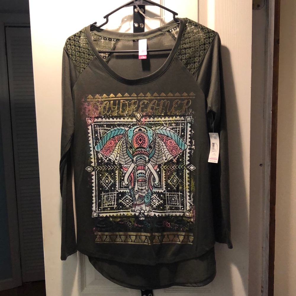 Daydreamer elephant 3/4 sleeve